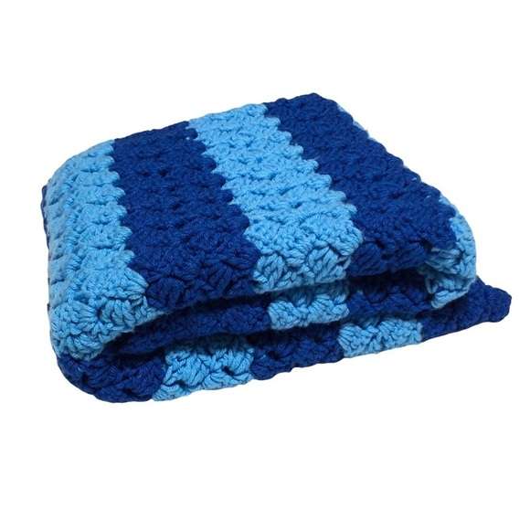 Vintage Handmade Crochet Throw Blanket - Picture 5 of 11